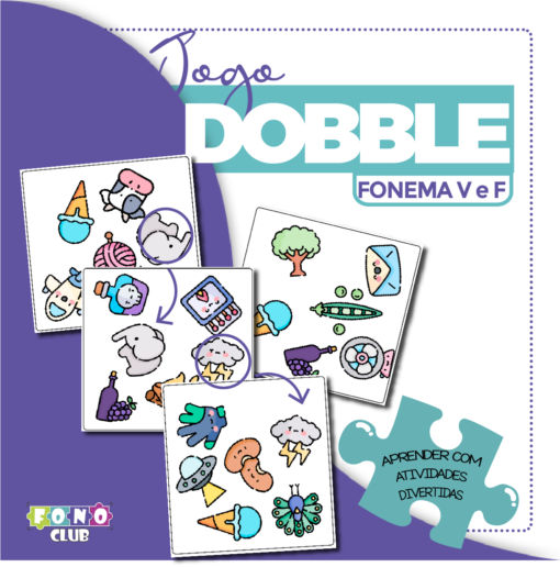 Imagem de capa do jogo Dobble Fonema V e F.