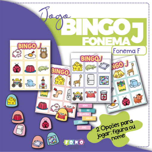 Imagem de capa do jogo Bingo Fonema J
