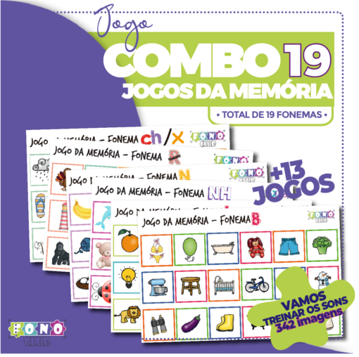 imagem de capa do combo jogo da memória - 19 fonemass