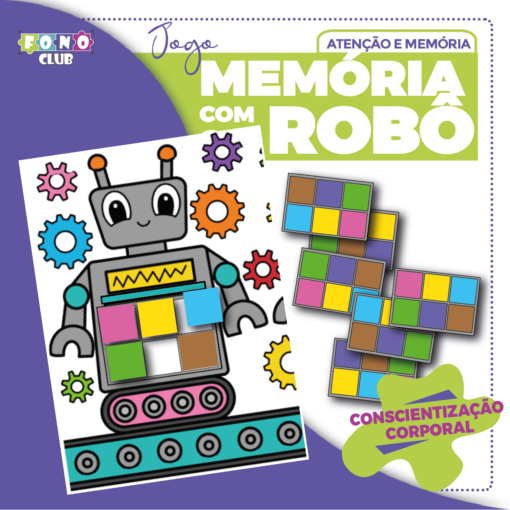 Capa do jogo Memória com Robô