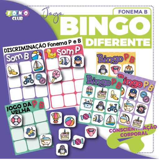 Capa do jogo Bingo Diferente Fonema P